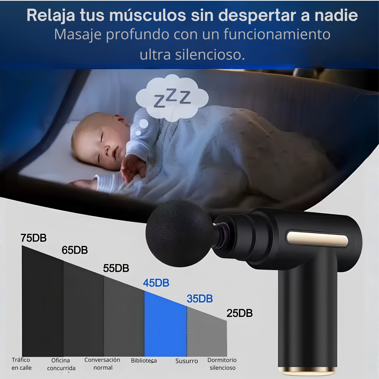 Pistola de masaje