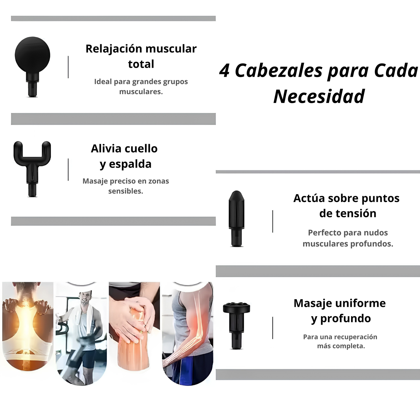 Pistola de masaje